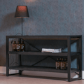 Mangohouten Boekenkast 120 cm Black