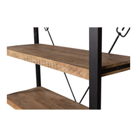 Mangohouten Boekenkast Britt 120 cm Mahom