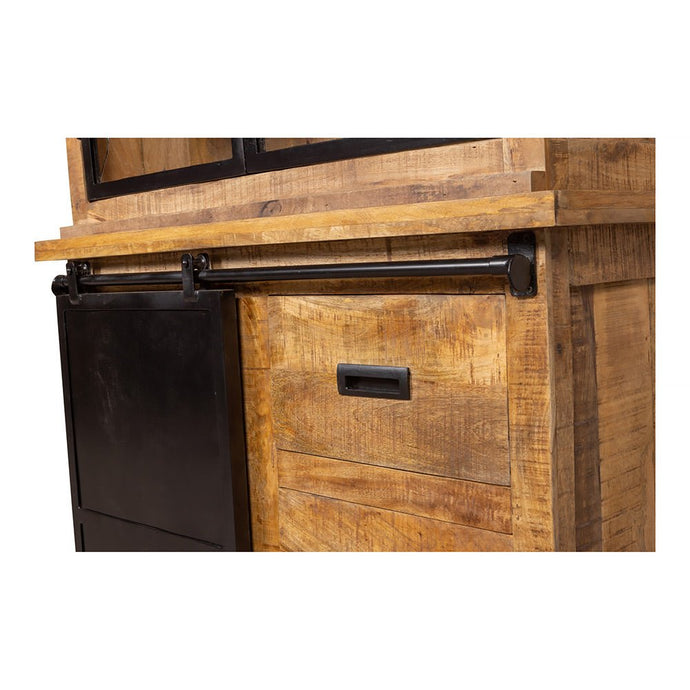 Mangohouten Buffetkast Denver 120 cm met deurtjes Recht Mahom