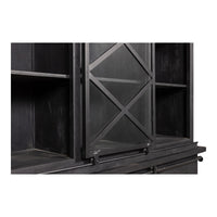 Mangohouten Buffetkast Denver Black 140 cm X Mahom