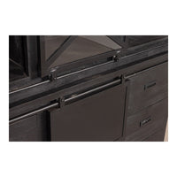 Mangohouten Buffetkast Denver Black 140 cm X Mahom