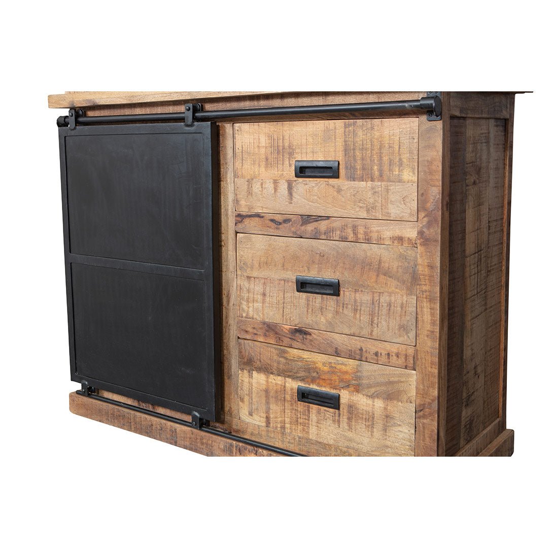Mangohouten Buffetkast Denver 100 cm met Deurtjes X Mahom