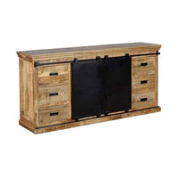 Mangohouten Dressoir Newark 160 cm Dubbele deurtjes Mahom
