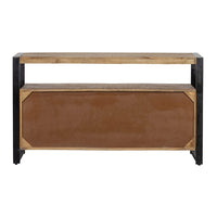 Mangohouten Dressoir Britt 140 cm met 3 lades en 2 deuren Mahom