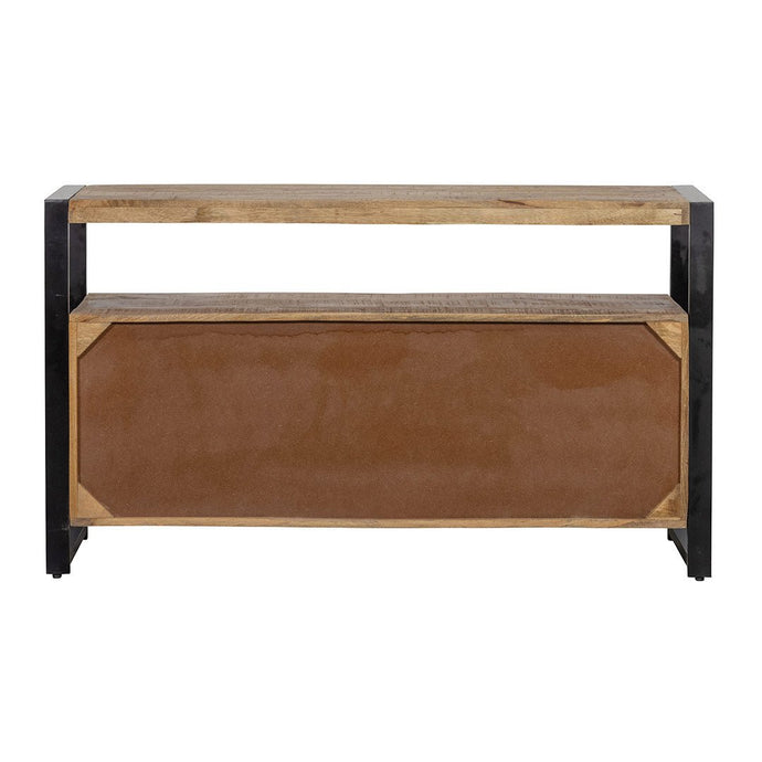 Mangohouten Dressoir Britt 140 cm met 3 lades en 2 deuren Mahom