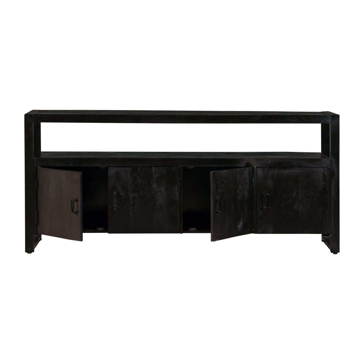 Mangohouten Dressoir Pittsburgh Black 180 cm Mahom