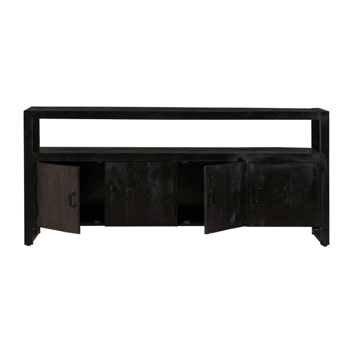 Mangohouten Dressoir Britt Black 180 cm Mahom