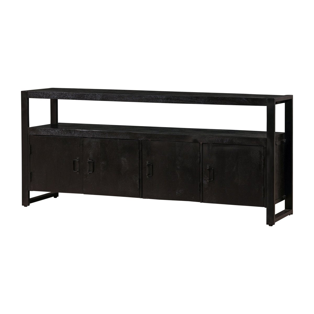 Mangohouten Dressoir Pittsburgh Black 180 cm Mahom