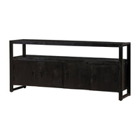 Mangohouten Dressoir Britt Black 180 cm Mahom