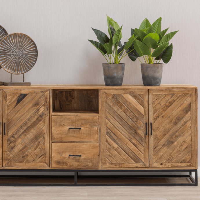Mangohouten Dressoir Reno 220 cm Mahom