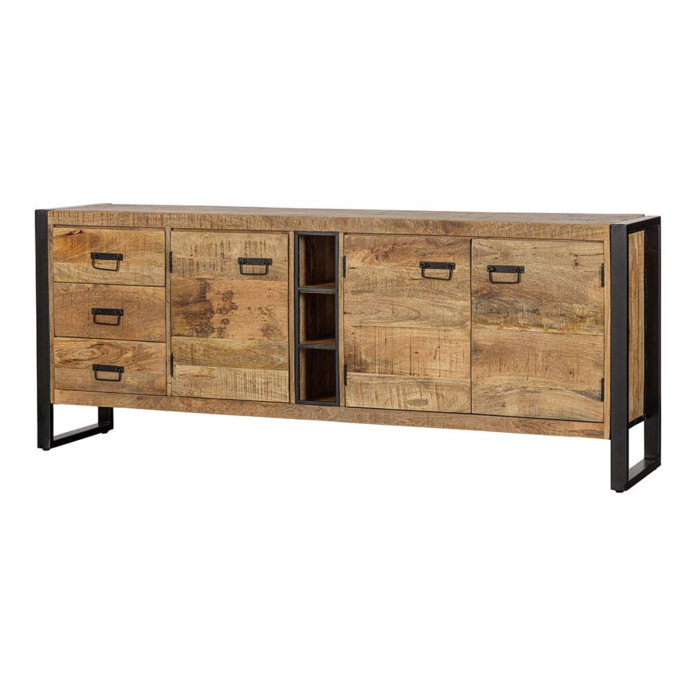 Mangohouten Dressoir Stockton 200 cm Mahom