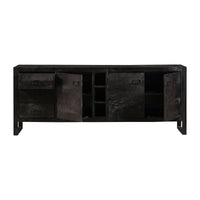 Mangohouten Dressoir Stockton Black 200 cm Mahom