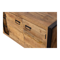 Mangohouten Dressoir Stockton 200 cm Mahom