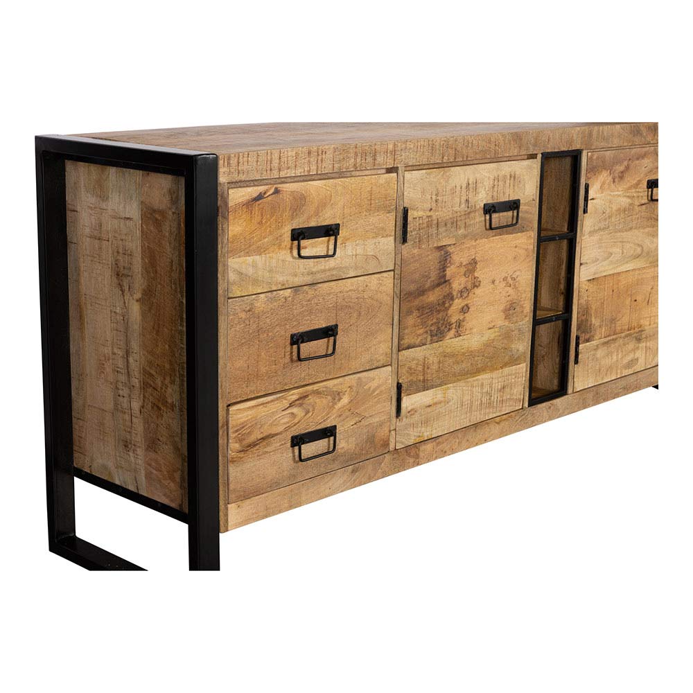Mangohouten Dressoir Stockton 200 cm Mahom