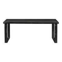 Mangohouten Eettafel Britt Black Rechthoek 160x90 cm Mahom