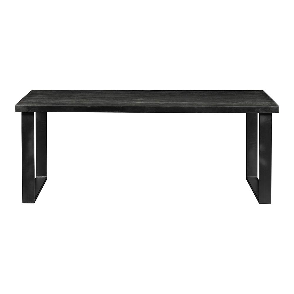 Mangohouten Eettafel Cleveland Black Rechthoek 200x100 cm Mahom