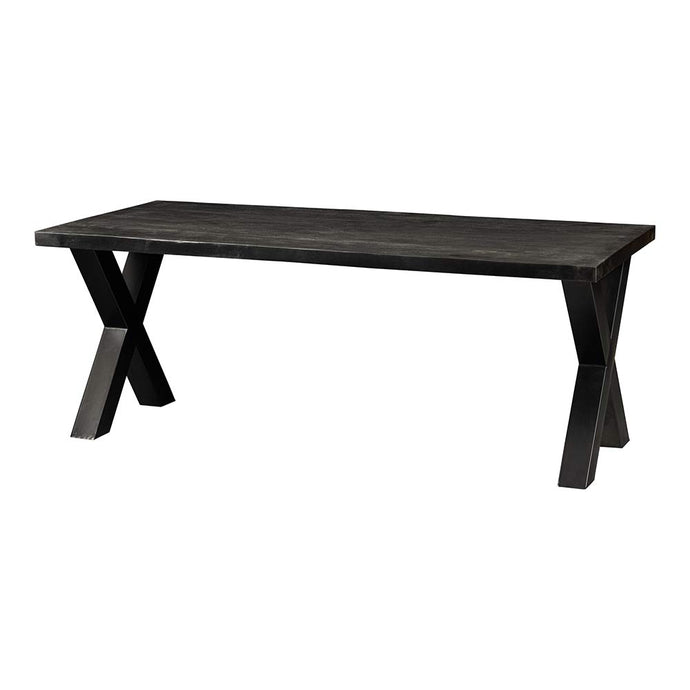 Mangohouten Eettafel Columbus Black Rechthoek 260x100 cm Mahom