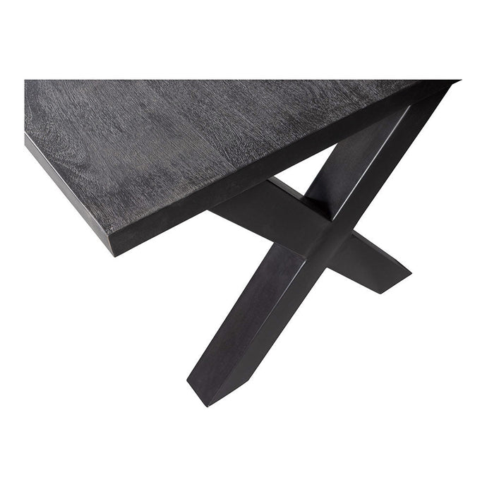 Mangohouten Eettafel Columbus Black Rechthoek 280x120 cm Mahom