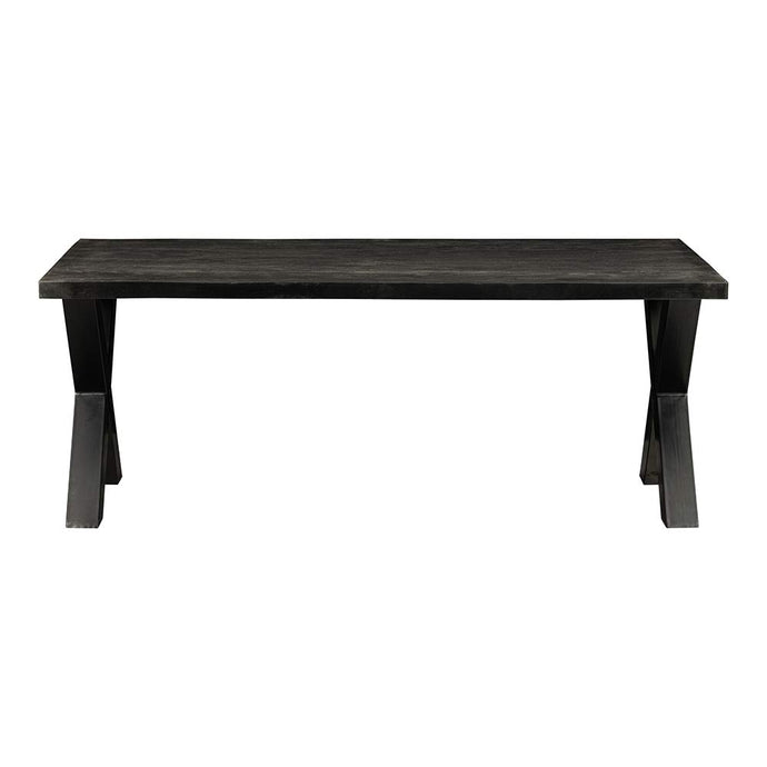 Mangohouten Eettafel Columbus Black Rechthoek 260x100 cm Mahom
