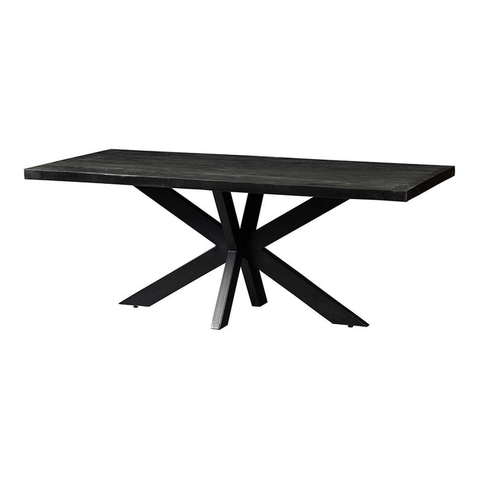 Mangohouten Eettafel Memphis Black Rechthoek 300x120 cm Mahom