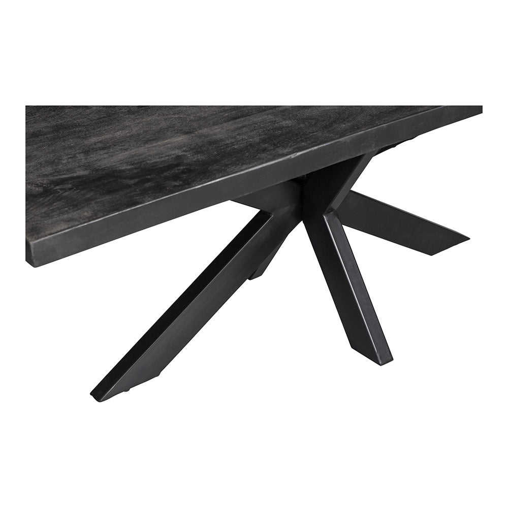 Mangohouten Eettafel Memphis Black Rechthoek 300x100 cm Mahom