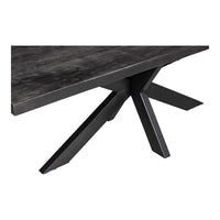 Mangohouten Eettafel Memphis Black Rechthoek 300x120 cm Mahom