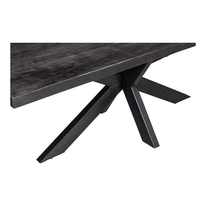 Mangohouten Eettafel Memphis Black Rechthoek 300x120 cm Mahom