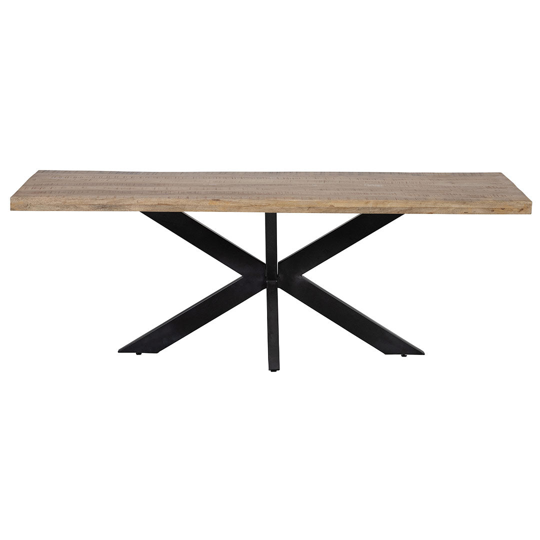 Mangohouten Eettafel Memphis Rechthoek 220x100 cm Mahom