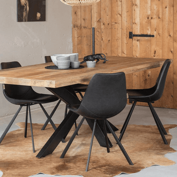 Mangohouten Eettafel Rechthoek