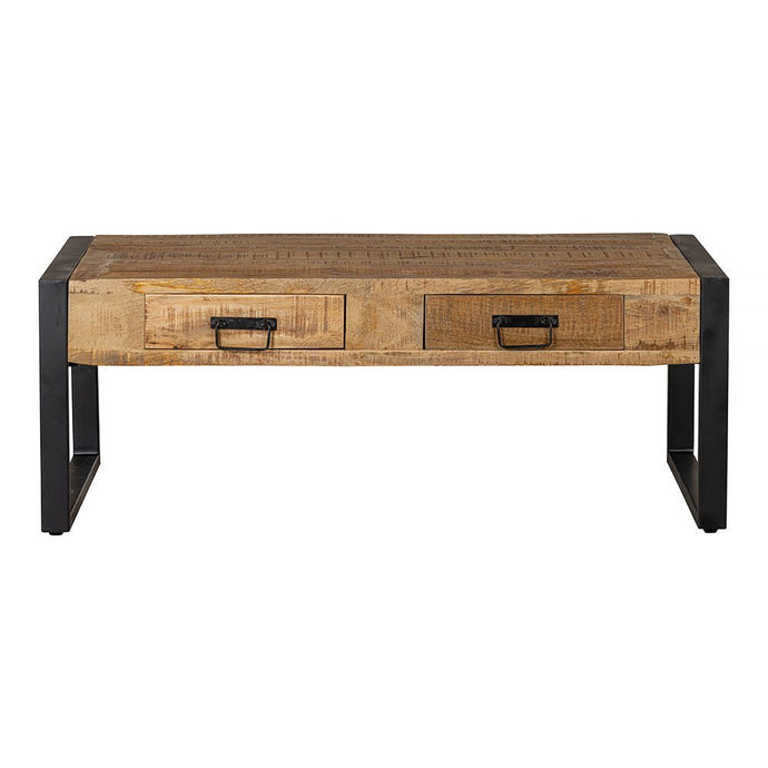 Mangohouten Salontafel Britt 120 cm met 2 lades Mahom