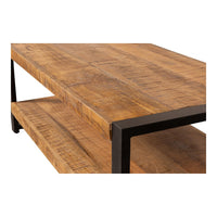 Mangohouten Salontafel Britt tweelaags 110 cm Mahom
