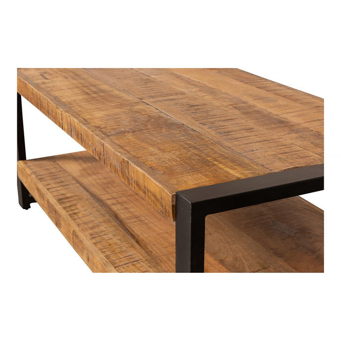 Mangohouten Salontafel Britt tweelaags 110 cm Mahom