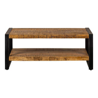 Mangohouten Salontafel Britt tweelaags 110 cm Mahom