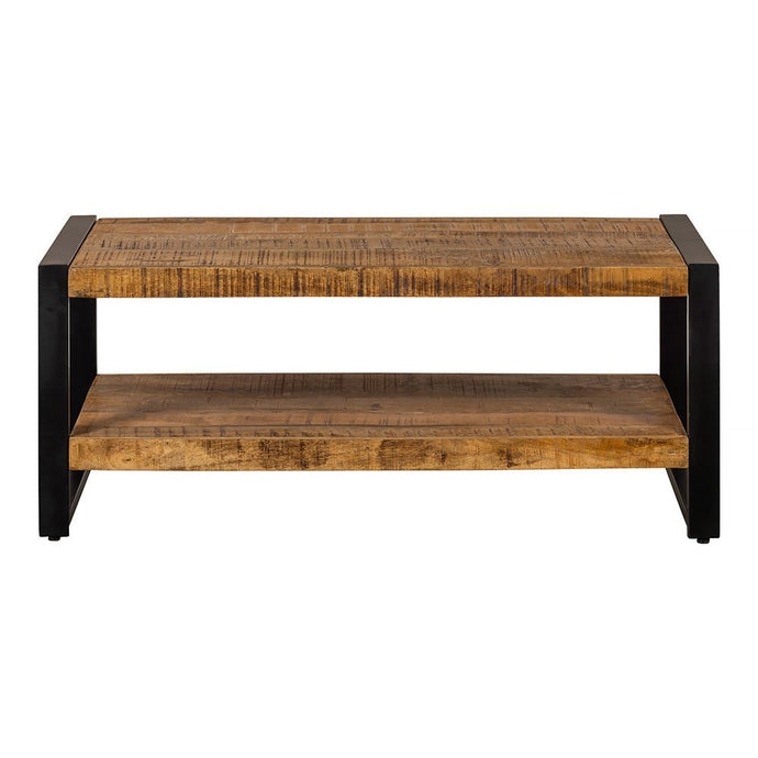 Mangohouten Salontafel Britt tweelaags 110 cm Mahom