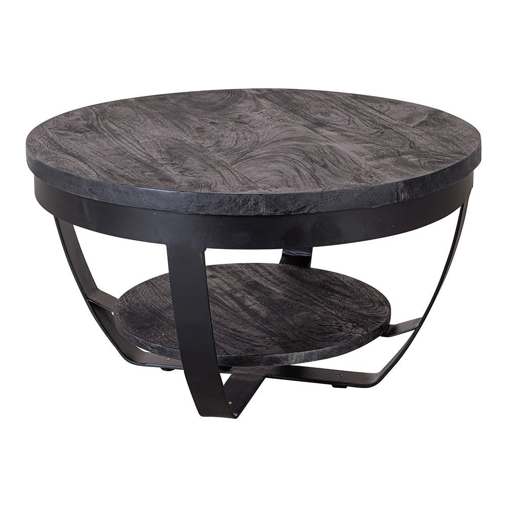 Mangohouten Salontafel Black 65 cm