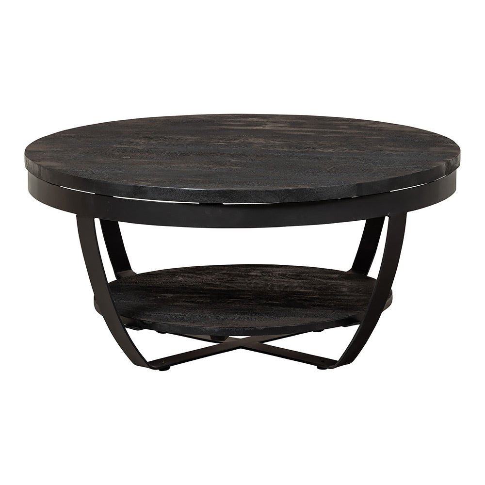 Mangohouten Salontafel Black 90 cm