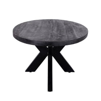 Mangohouten Salontafel Tulsa Black Ovaal Mahom