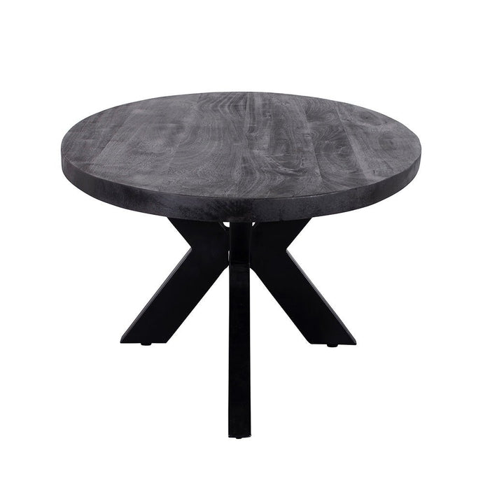 Mangohouten Salontafel Tulsa Black Ovaal Mahom