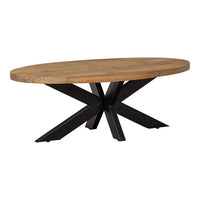 Mangohouten Salontafel Tulsa Ovaal Mahom