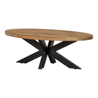 Mangohouten Salontafel Tulsa Ovaal Mahom