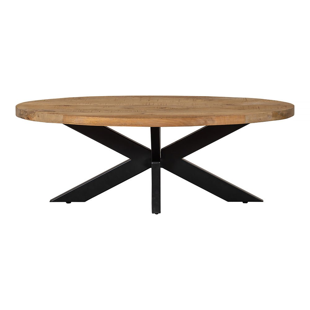 Mangohouten Salontafel Mesa Ovaal Mahom
