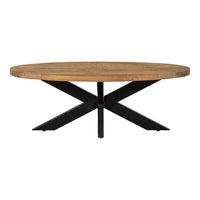 Mangohouten Salontafel Tulsa Ovaal Mahom
