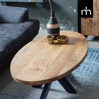 Mangohouten Salontafel Tulsa Ovaal Mahom