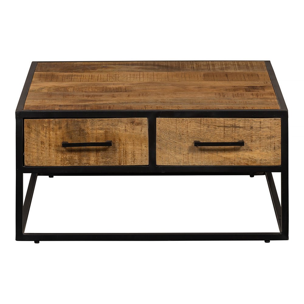 Mangohouten Salontafel San Antonio 80x80 cm Mahom