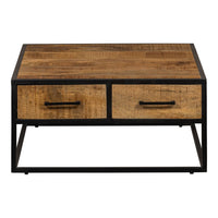 Mangohouten Salontafel San Antonio 80x80 cm Mahom