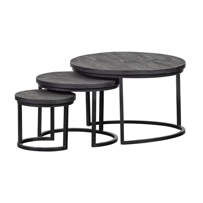 Zwarte mangohouten salontafels