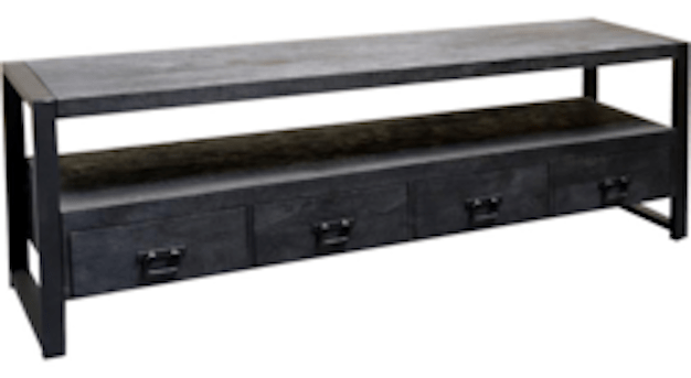 Mangohouten TV Meubel Britt Black 180 cm Mahom