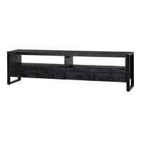 Mangohouten TV Meubel Britt Black 220 cm Mahom