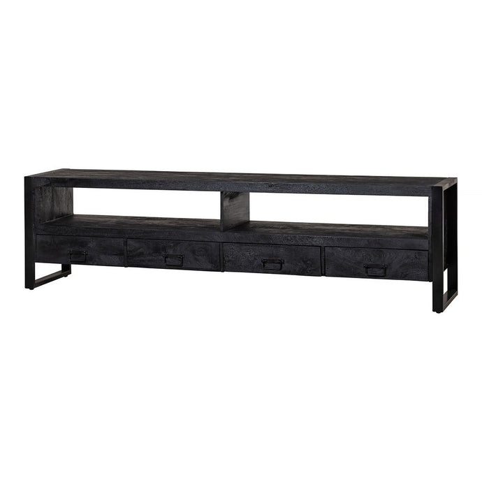 Mangohouten TV Meubel Britt Black 220 cm Mahom