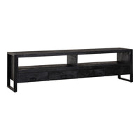 Mangohouten TV Meubel Britt Black 220 cm Mahom